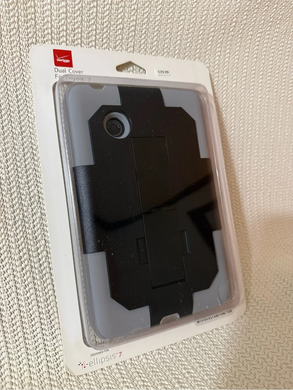 Verizon Dual Cover Case for Ellipsis 7 Tablet Black Gray New Sealed